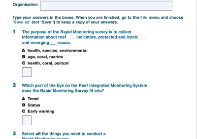 Picture of review questions