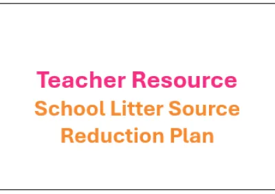 This includes answers for the worksheet on school litter source reduction.