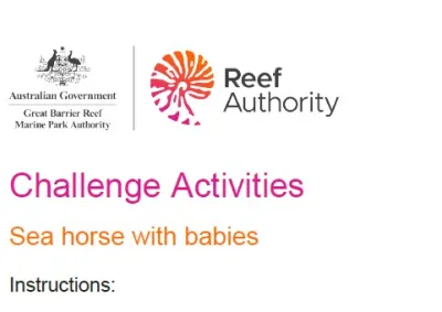 Title - Seahorse with babies