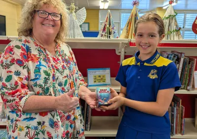 Felicity with her Teacher Cassandra Walker - Holland Park SS