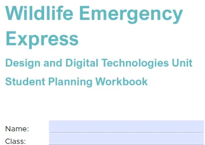 wildlife student booklet