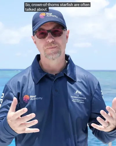 Chief Scientist piece to camera about COTS