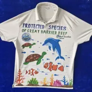Polo shirt with protected species